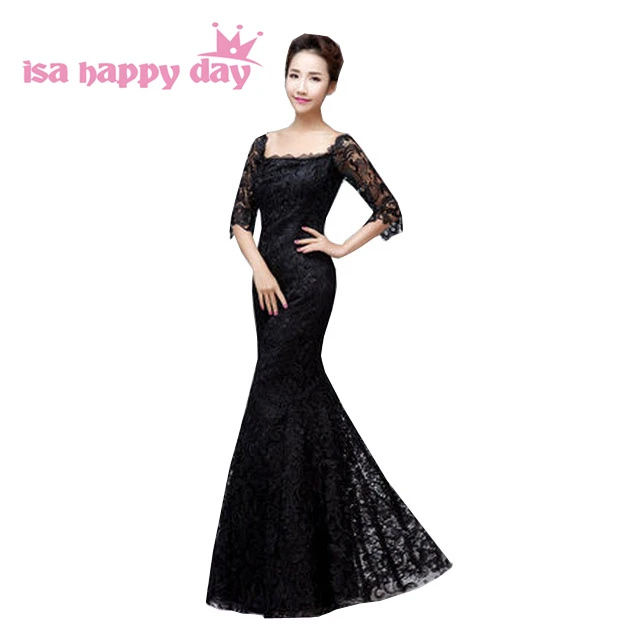 formal lace up back long dresses sleeve ladies black lace mermaid prom dress off shoulder long with sleeves for women W3114
formal lace up back long dresses sleeve ladies black lace mermaid prom dress off shoulder long with sleeves for women W3114