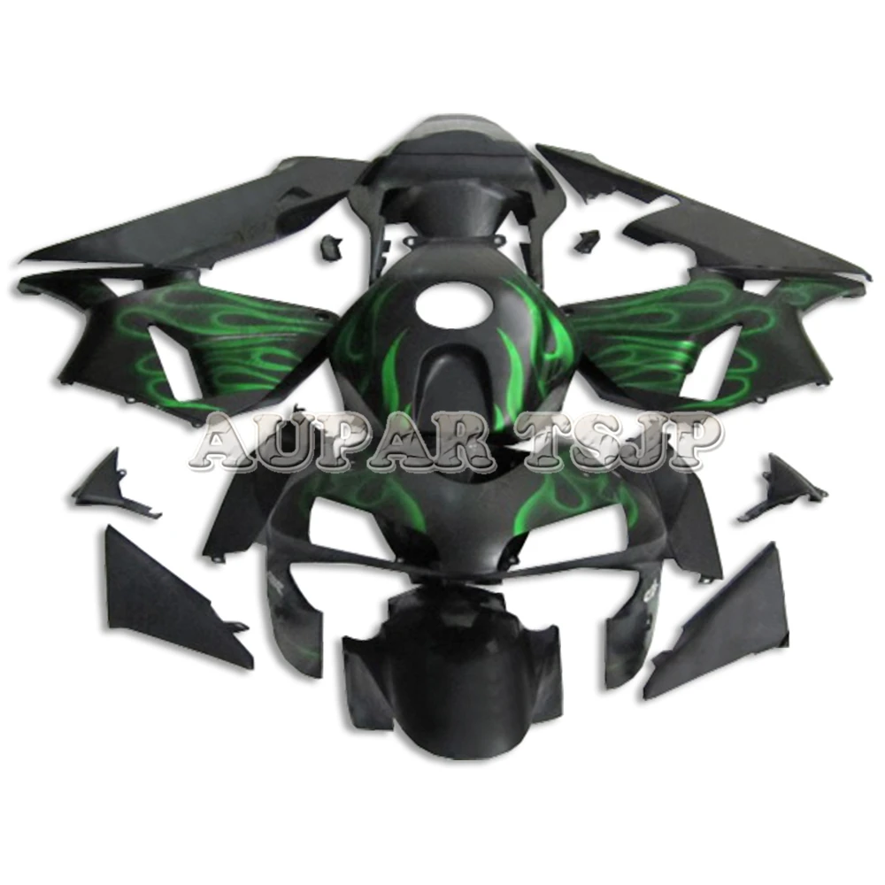 Complete Bike Panel Matte Black Green Flames Cover For Honda 2003 2004 CBR 600 RR F5 ABS Injection F5 03 04 High Quality Cowling
Complete Bike Panel Matte Black Green Flames Cover For Honda 2003 2004 CBR 600 RR F5 ABS Injection F5 03 04 High Quality Cowling