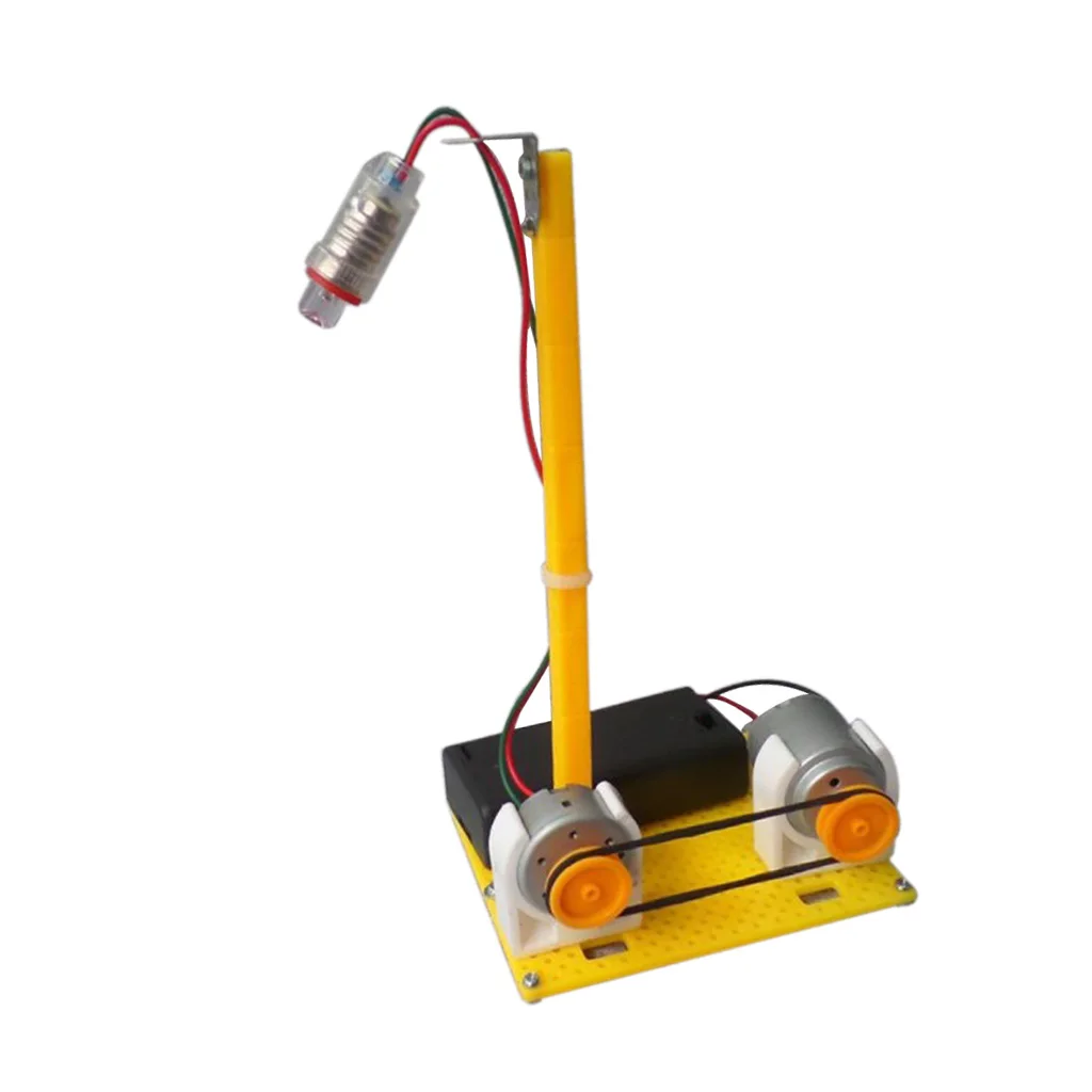 Micro Electricity Power Generator LED Motor Table Lamp Kids Assemble Toy | Лампы и освещение