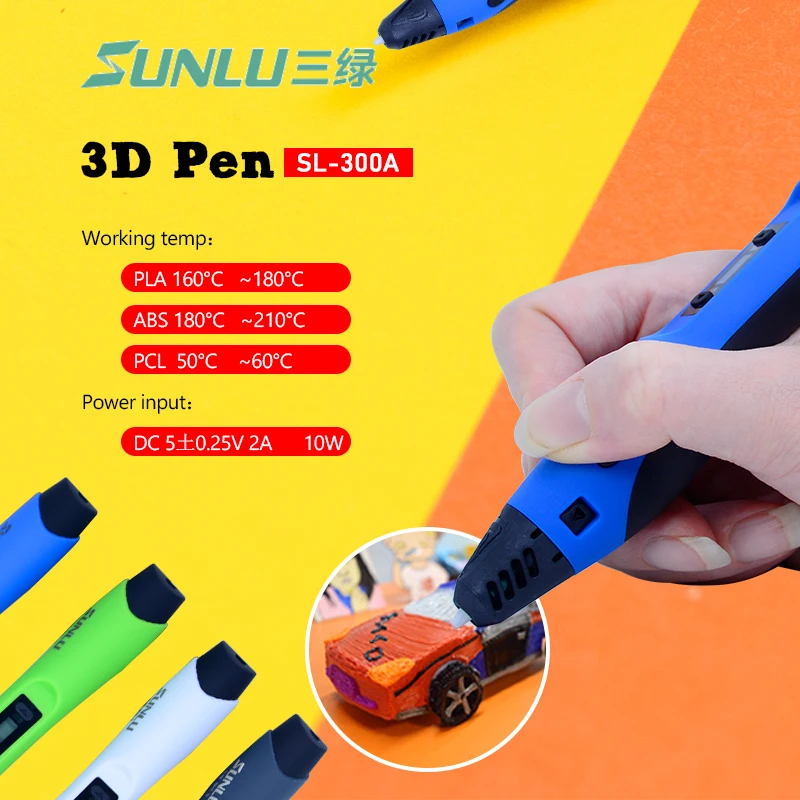 3d ручка с принтом умная низкой температурой 100 м 20 шт. АБС пластик DIY живопись