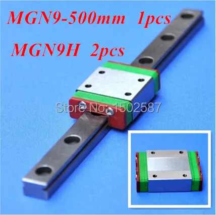 1pcs MGN9 9mm Linear Rail Slide MGN9 L- 500mm long Rail + 2pcs MGN9H Carriage /Guide Block CNC Parts XYZ Axis
1pcs MGN9 9mm Linear Rail Slide MGN9 L- 500mm long Rail + 2pcs MGN9H Carriage /Guide Block CNC Parts XYZ Axis