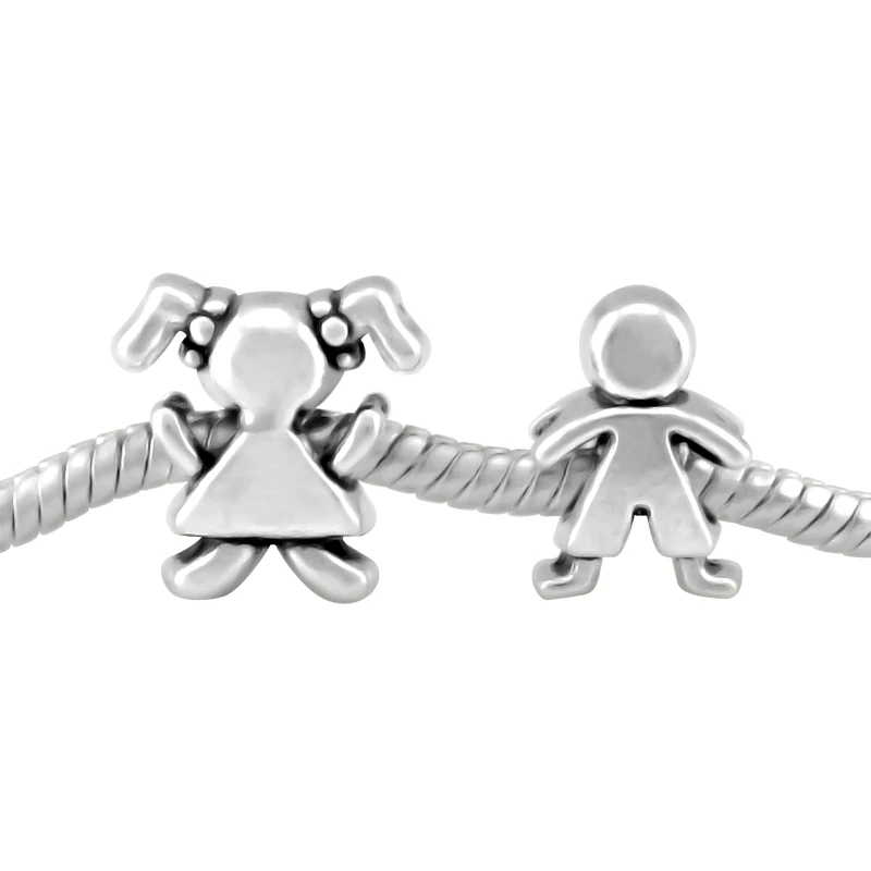 2 Pieces Silver Color Boy and Girl Bead Fit Original Pandora Charms Bracelet For Women DIY Fashion Jewelry Making SPB160
2 Pieces Silver Color Boy and Girl Bead Fit Original Pandora Charms Bracelet For Women DIY Fashion Jewelry Making SPB160
