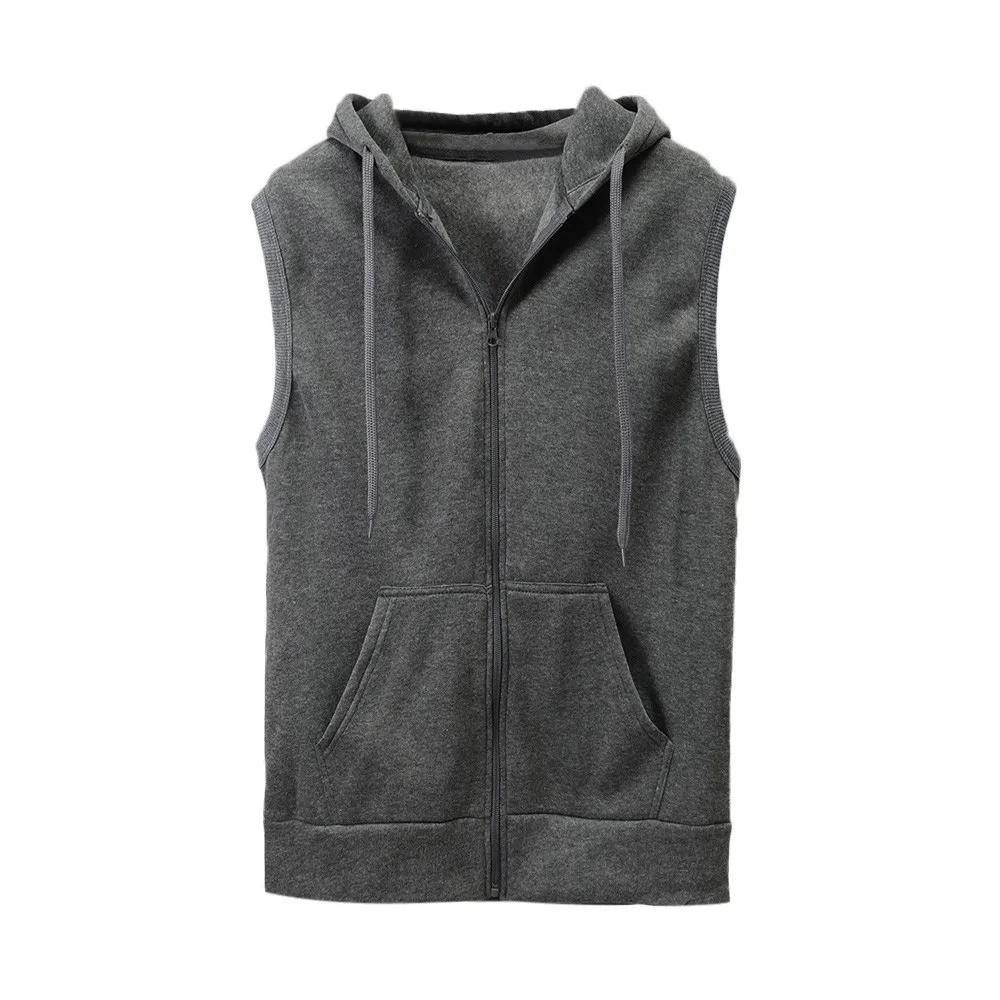 Solid Vest Men Fashion Sleeveless Hoodies Cardigans Jacket Autumn Causal Zipper Pockets Vest Waistcoat Clothes d90617
Solid Vest Men Fashion Sleeveless Hoodies Cardigans Jacket Autumn Causal Zipper Pockets Vest Waistcoat Clothes d90617