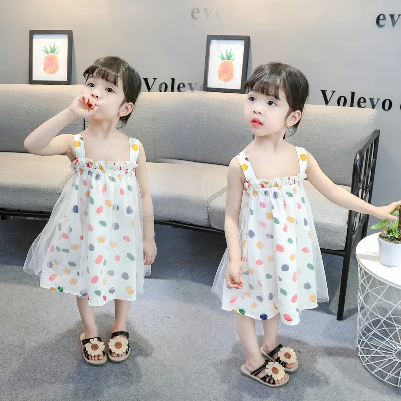 Cute polka dots pretty lace two layers high quality children girl boutique dresses
Cute polka dots pretty lace two layers high quality children girl boutique dresses