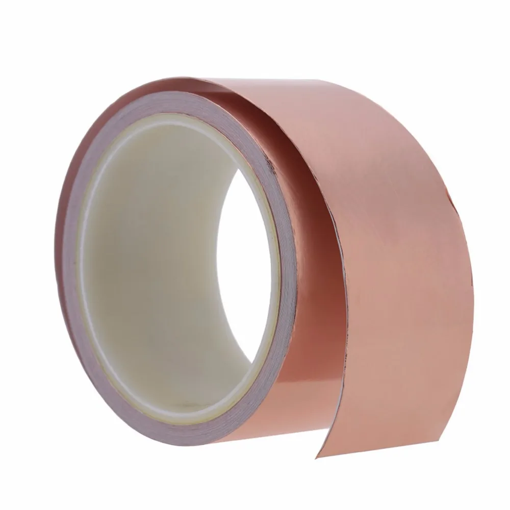 Homeland 25mm*30M 50mm*10m Copper Foil Tape For Electric Guitar, Transformer, Mobile Phone, Computer, PDA, PDP, and LCD Monitor
Homeland 25mm*30M 50mm*10m Copper Foil Tape For Electric Guitar, Transformer, Mobile Phone, Computer, PDA, PDP, and LCD Monitor