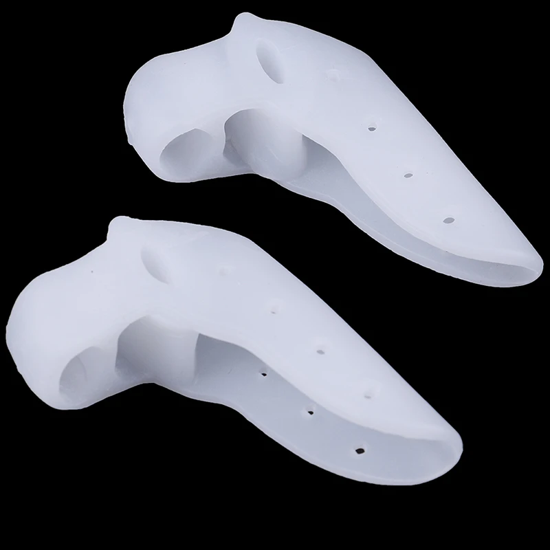 2Pcs Silicone Gel Foot Toes Two Hole Toe Separator Thumb Valgus Protector Bunion Hallux Valgus Guard Feet Overlapping Pad Insert
2Pcs Silicone Gel Foot Toes Two Hole Toe Separator Thumb Valgus Protector Bunion Hallux Valgus Guard Feet Overlapping Pad Insert