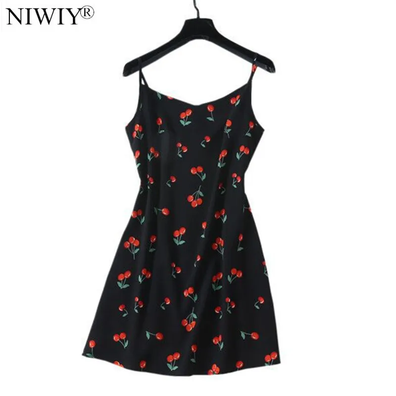 Women Cherry Printed Suspended Sexy Summer Dresses Robe Femme Ete 2021 Short Beach Party Sunflower Dress Tunique Femme D9085
Women Cherry Printed Suspended Sexy Summer Dresses Robe Femme Ete 2021 Short Beach Party Sunflower Dress Tunique Femme D9085