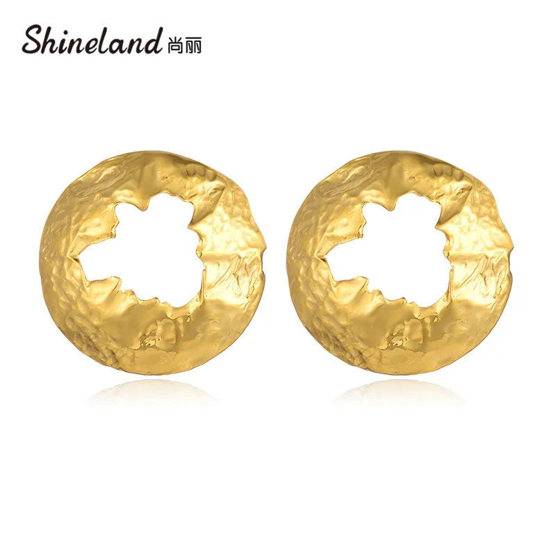Shineland Unique Design Metal Geometric Irregular Stud Earrings For Women New Accessories Wholesale Party Wedding Jewelry Gift
Shineland Unique Design Metal Geometric Irregular Stud Earrings For Women New Accessories Wholesale Party Wedding Jewelry Gift