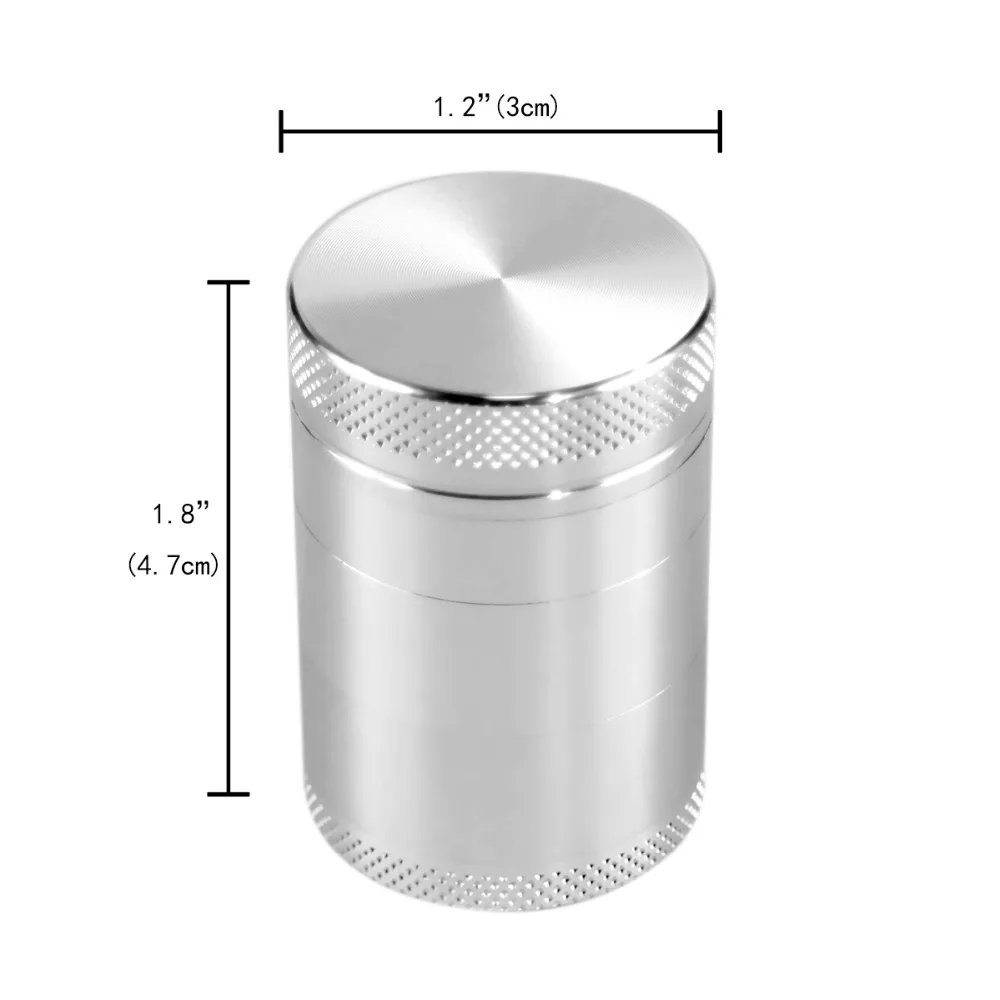 Formax420 30*47mm Aluminum Alloy Herb/Tabacco Grinder 5 Parts Silver Color Grinder
Formax420 30*47mm Aluminum Alloy Herb/Tabacco Grinder 5 Parts Silver Color Grinder
