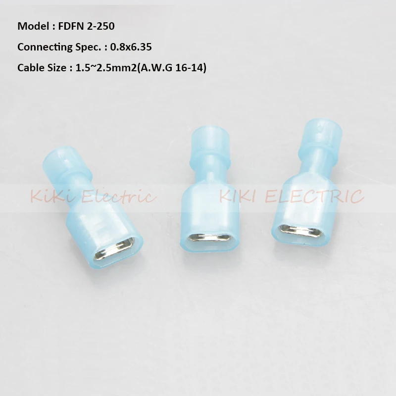 500pcs/lot Female Fully Insulated Joint (nylon) FDFN 2-250 Wire Connector Brass Terminals Suit for AWG:16-14 1.5-2.5MM2 Cable
500pcs/lot Female Fully Insulated Joint (nylon) FDFN 2-250 Wire Connector Brass Terminals Suit for AWG:16-14 1.5-2.5MM2 Cable