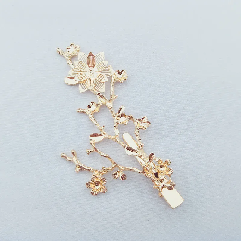 10 PCS 55*100mm Metal Alloy KC Gold Color Flowers Branches Hairpin DIY Hair Clip Accessories For Jewelry Making
10 PCS 55*100mm Metal Alloy KC Gold Color Flowers Branches Hairpin DIY Hair Clip Accessories For Jewelry Making