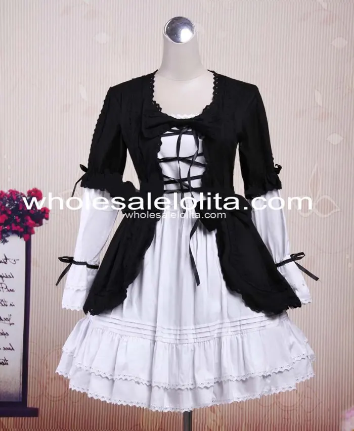 Cute Black and White Cotton Gothic Lolita Dress Lolita Channel Ball Gown 6XL For Sale Tea Party Dresses
Cute Black and White Cotton Gothic Lolita Dress Lolita Channel Ball Gown 6XL For Sale Tea Party Dresses
