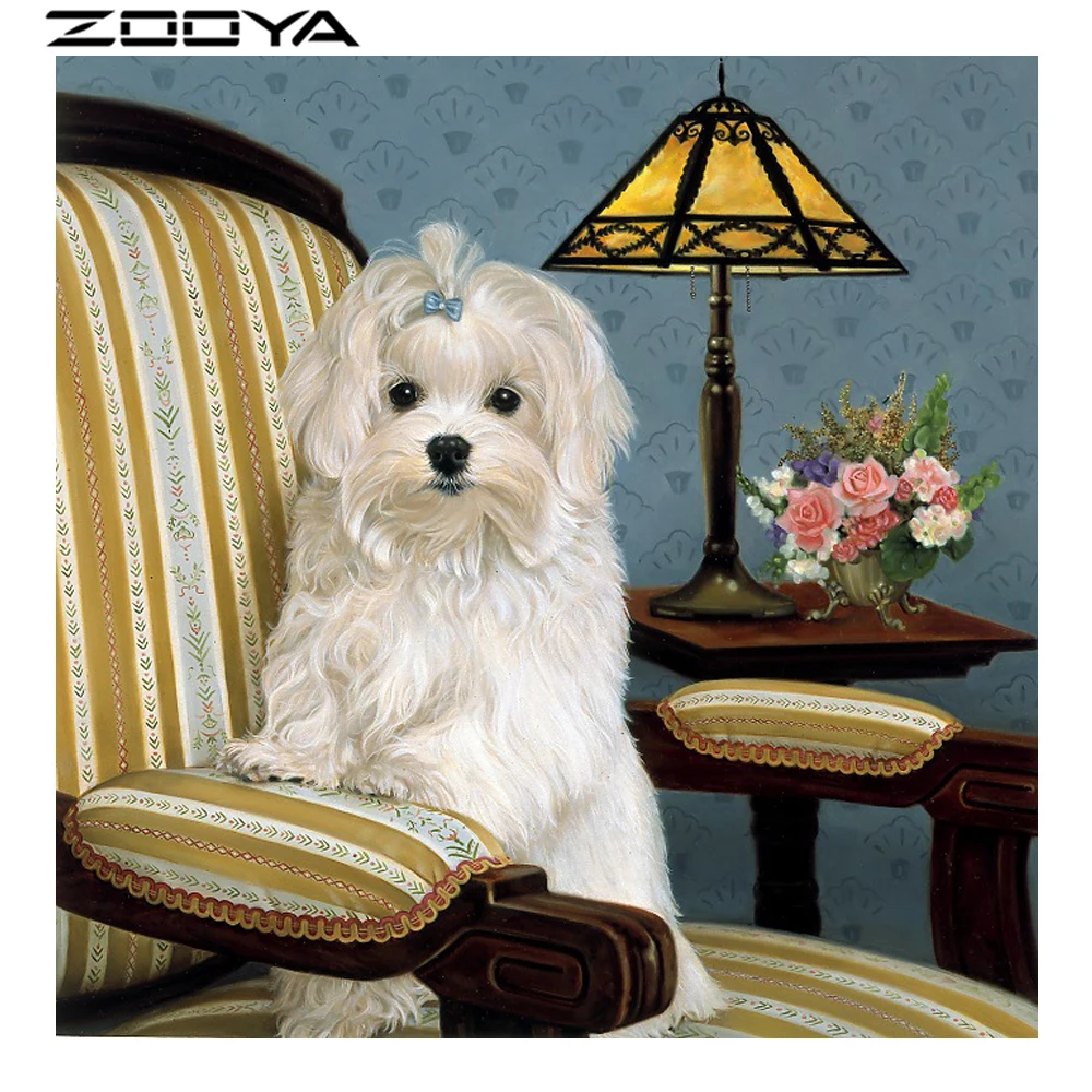 ZOOYA Needlework Diamond Painting Full Drill The Diamond Embroidery Mosaic Pattern White Dog Lying On The Couch Table Lamp R379
ZOOYA Needlework Diamond Painting Full Drill The Diamond Embroidery Mosaic Pattern White Dog Lying On The Couch Table Lamp R379