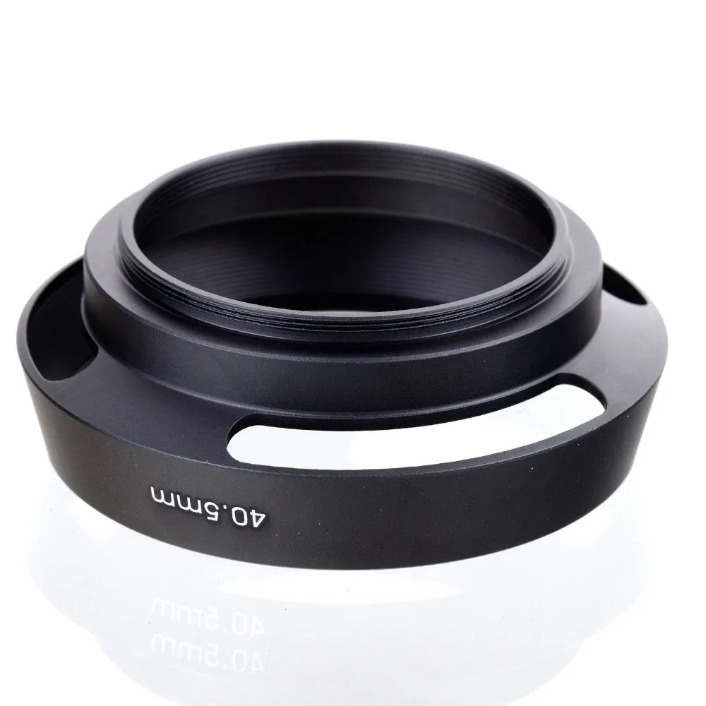 SLR camera hood 40.5mm black Metal Tilted Vented Lens Hood shade For Sony 16-50mm Olympus Nikon
SLR camera hood 40.5mm black Metal Tilted Vented Lens Hood shade For Sony 16-50mm Olympus Nikon
