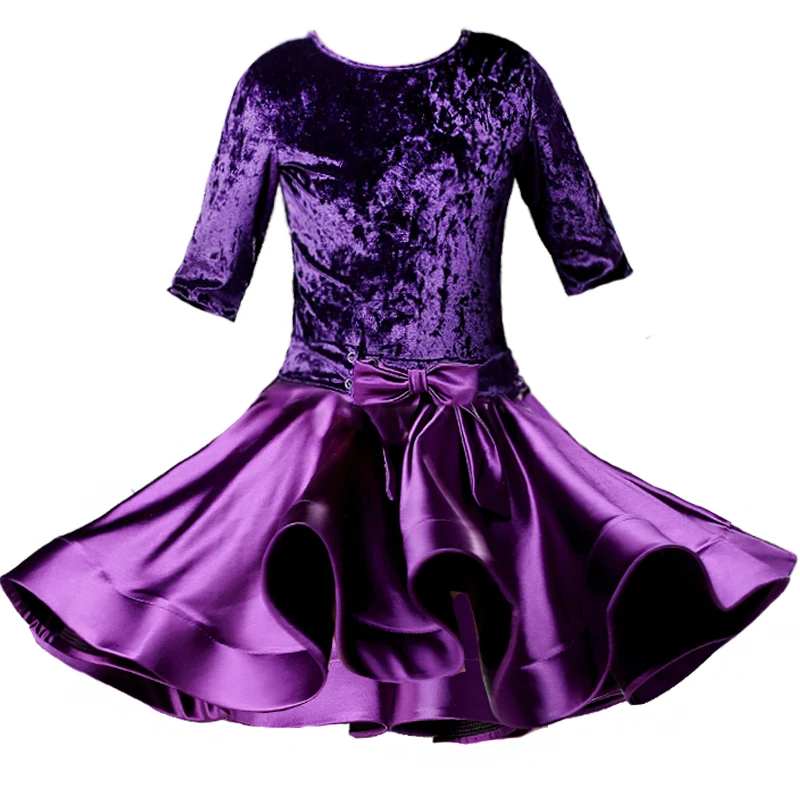 Children Latin Dance Dress Velvet Long Sleeve Girls Latin Practice Clothes Latin Dance Competition Performance Costume DQL1032
Children Latin Dance Dress Velvet Long Sleeve Girls Latin Practice Clothes Latin Dance Competition Performance Costume DQL1032