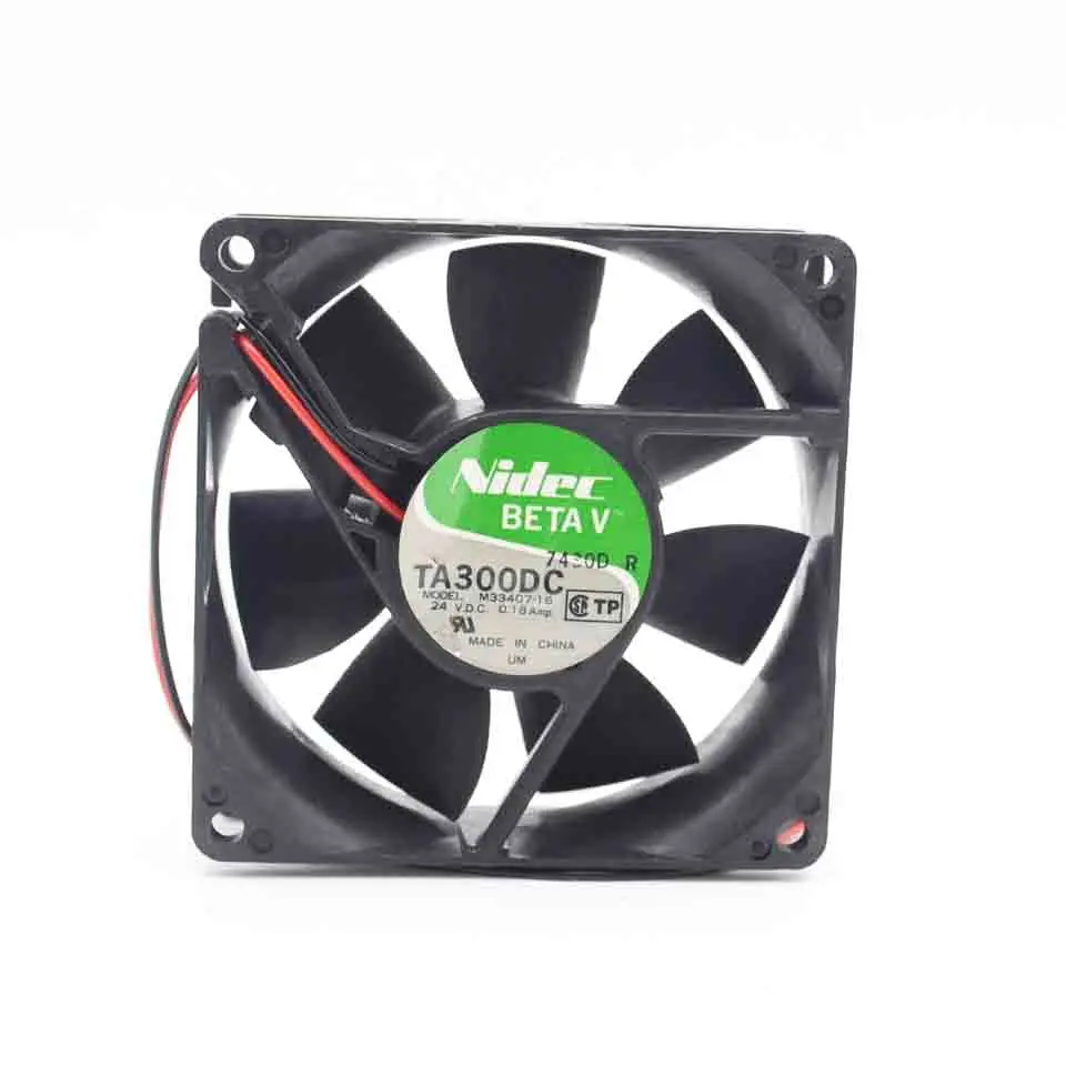 Вентилятор охлаждения с двумя шарикоподшипниками Nidec TA300DC M33407-16 8025 80 мм 24 В 0.18A 10 шт./лот
Вентилятор охлаждения с двумя шарикоподшипниками Nidec TA300DC M33407-16 8025 80 мм 24 В 0.18A 10 шт./лот