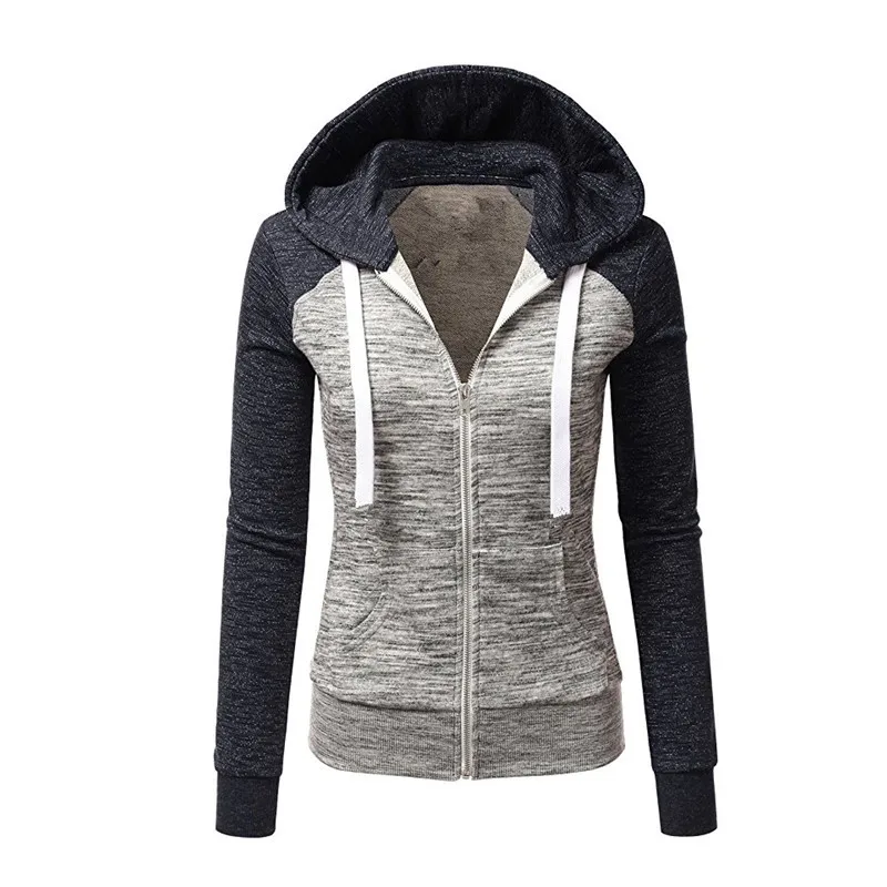 Autumn and winter new European and American foreign trade fashion hoody Coat with color baseball jacket short coat
Autumn and winter new European and American foreign trade fashion hoody Coat with color baseball jacket short coat