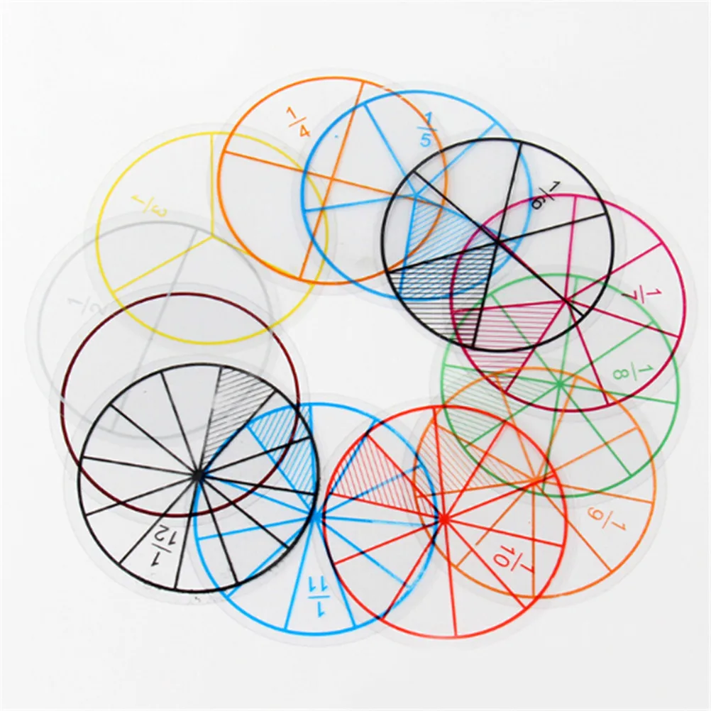 12Pcs/lot Math Fractions Circles Toy Plastic Numbered Fractions Circles Math Chips Mathematics Number Toy Wholesale Dia. 8cm
12Pcs/lot Math Fractions Circles Toy Plastic Numbered Fractions Circles Math Chips Mathematics Number Toy Wholesale Dia. 8cm