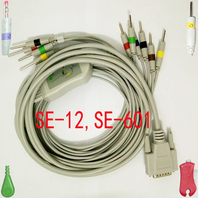 Совместим с DB15M Edan SE-12, SE-601 ECG/EKG 10 свинца 3,0 мм Din штекер кабеля IEC или AHA
Совместим с DB15M Edan SE-12, SE-601 ECG/EKG 10 свинца 3,0 мм Din штекер кабеля IEC или AHA