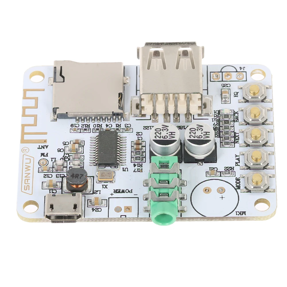 USB DC 5V Bluetooth 2.1 Audio Receiver Board Wireless Stereo Music Module with TF Card Slot
USB DC 5V Bluetooth 2.1 Audio Receiver Board Wireless Stereo Music Module with TF Card Slot