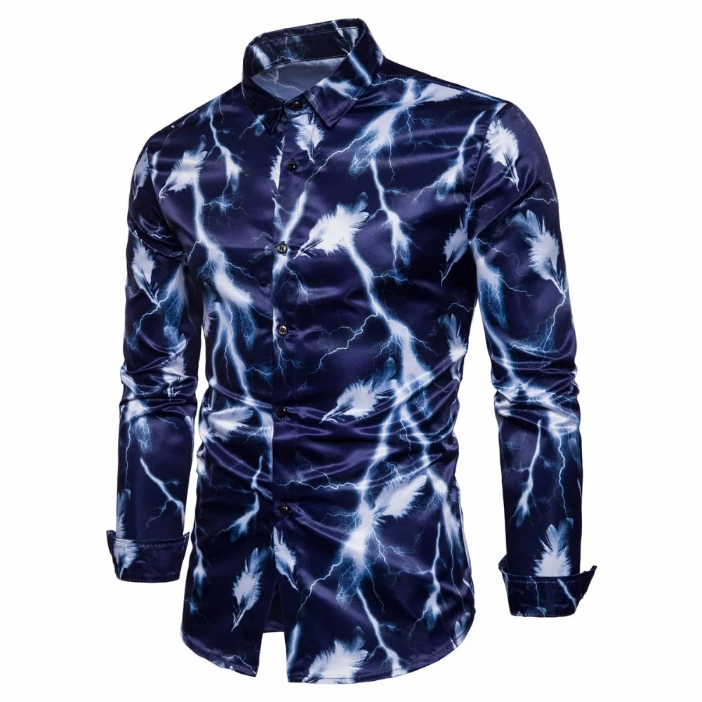 Brand New Fall Fashion Shirts Men Casual Mens Digital Print Lightning Feather Long Sleeve Shirts For Male Nice S-2XL
Brand New Fall Fashion Shirts Men Casual Mens Digital Print Lightning Feather Long Sleeve Shirts For Male Nice S-2XL