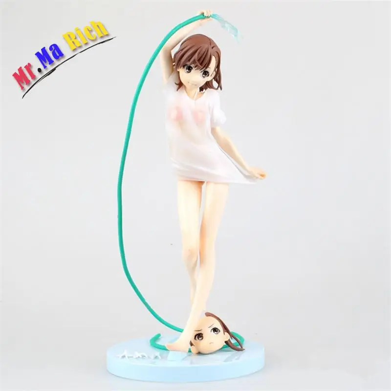 Аниме секс девушки Toaru Kagaku No Railgun Mikoto Misaka Brinquedos ПВХ фигурка сексуальная девушка
