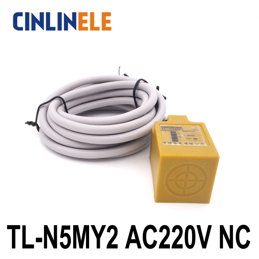 TL-N5MY2 5mm sensing AC 2-WIRE NC Cube shell inductive Screen shield metal proximity switch TL-N5M proximity sensor 18*18*36
TL-N5MY2 5mm sensing AC 2-WIRE NC Cube shell inductive Screen shield metal proximity switch TL-N5M proximity sensor 18*18*36