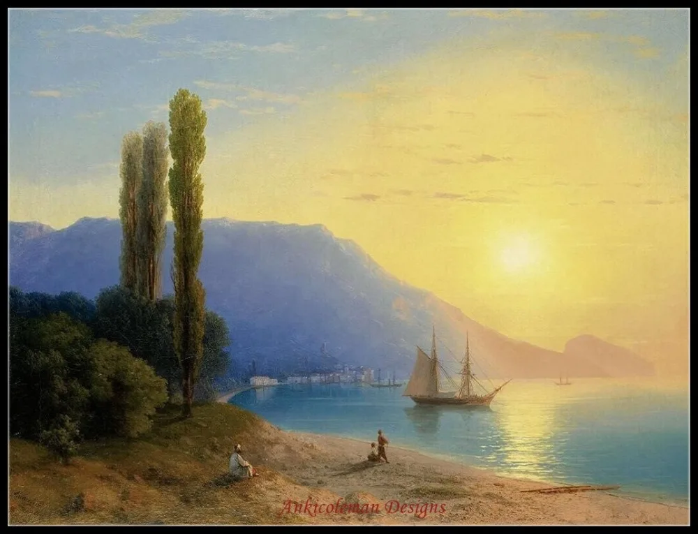 Needlework for embroidery DIY French DMC Color High Quality - Counted Cross Stitch Kits 14 ct Oil painting - Sunset over Yalta
Needlework for embroidery DIY French DMC Color High Quality - Counted Cross Stitch Kits 14 ct Oil painting - Sunset over Yalta