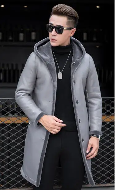 Fur one male jacket Haining leather leather long paragraph fur Slim handsome new sheep shearing coat M-4XL
Fur one male jacket Haining leather leather long paragraph fur Slim handsome new sheep shearing coat M-4XL