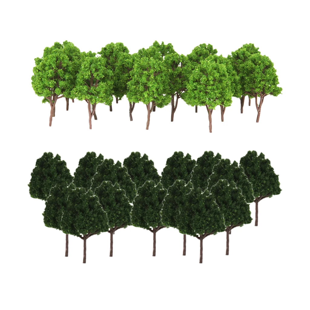 45 Pieces 1/150 Plastic Model Trees N Scale Train Layout Wargame Scenery Diorama Green Train Model Set Accessories
45 Pieces 1/150 Plastic Model Trees N Scale Train Layout Wargame Scenery Diorama Green Train Model Set Accessories