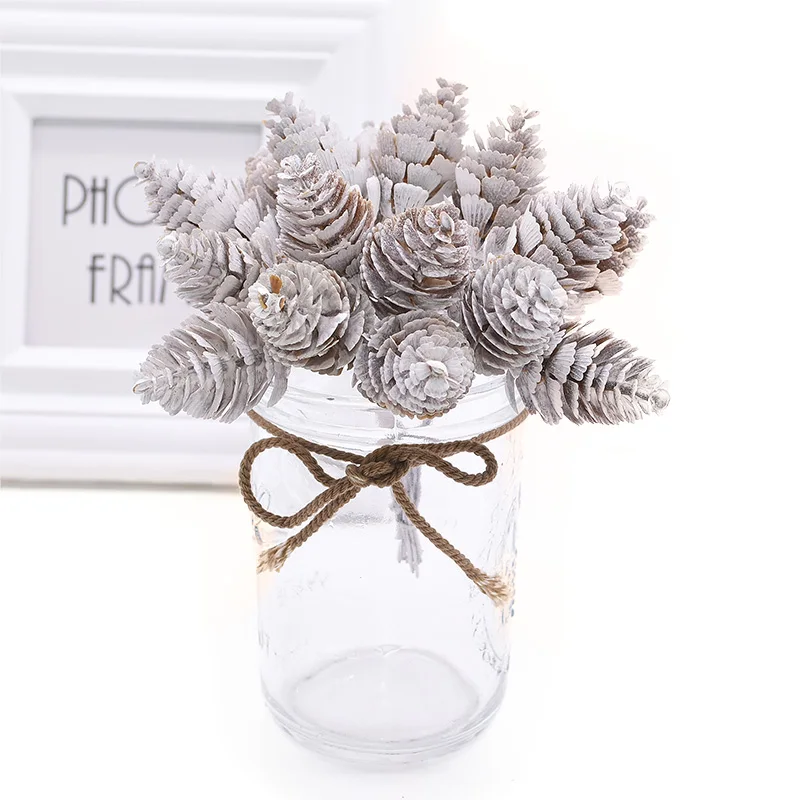 12/20pcs White Artificial Pine Nuts Cones Artificial Flowers Pineapple Grass for Wedding Christmas DIY Wreath Scrapbooking Decor
12/20pcs White Artificial Pine Nuts Cones Artificial Flowers Pineapple Grass for Wedding Christmas DIY Wreath Scrapbooking Decor