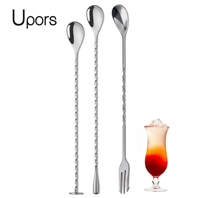 UPORS 10/11/12/13 inch 10Pcs Stainless Steel Cocktail Spoon Muddler Cocktail Shaker Mixing Spoon Bartender Tools
UPORS 10/11/12/13 inch 10Pcs Stainless Steel Cocktail Spoon Muddler Cocktail Shaker Mixing Spoon Bartender Tools