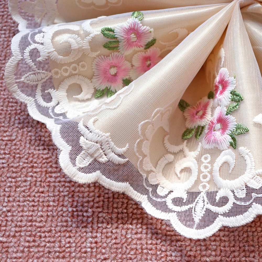 1Meter 18cm Wide Flower Embroidered Lace Trims Lace Applique Tulle Curtains Sofa Cover Clothes Bedding Edge Lace Fabric Mesh DIY
1Meter 18cm Wide Flower Embroidered Lace Trims Lace Applique Tulle Curtains Sofa Cover Clothes Bedding Edge Lace Fabric Mesh DIY