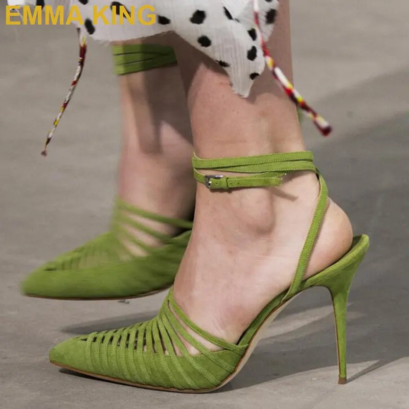 EMMA KING New Fashion Ankle Strap Runway Shoes Lady High Heel Sandals Dress Shoes Sexy Pointed Toe Women Pumps 2019 Woman Shoes
EMMA KING New Fashion Ankle Strap Runway Shoes Lady High Heel Sandals Dress Shoes Sexy Pointed Toe Women Pumps 2019 Woman Shoes