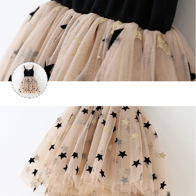 Girls Dress 2019 Summer Mesh Sling Girls Clothes Star Print Princess Dress Toddler Tutu Dresses Children Long Sleeve Girl Dress
Girls Dress 2019 Summer Mesh Sling Girls Clothes Star Print Princess Dress Toddler Tutu Dresses Children Long Sleeve Girl Dress