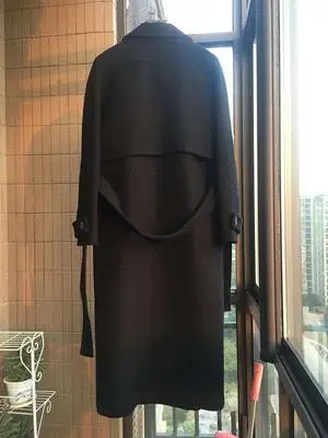 Spring Autumn Winter New Women's Casual Wool Blend Trench Coat Oversize Long Coat with belt Women Wool Coat Cashmere Outerwear
Spring Autumn Winter New Women's Casual Wool Blend Trench Coat Oversize Long Coat with belt Women Wool Coat Cashmere Outerwear