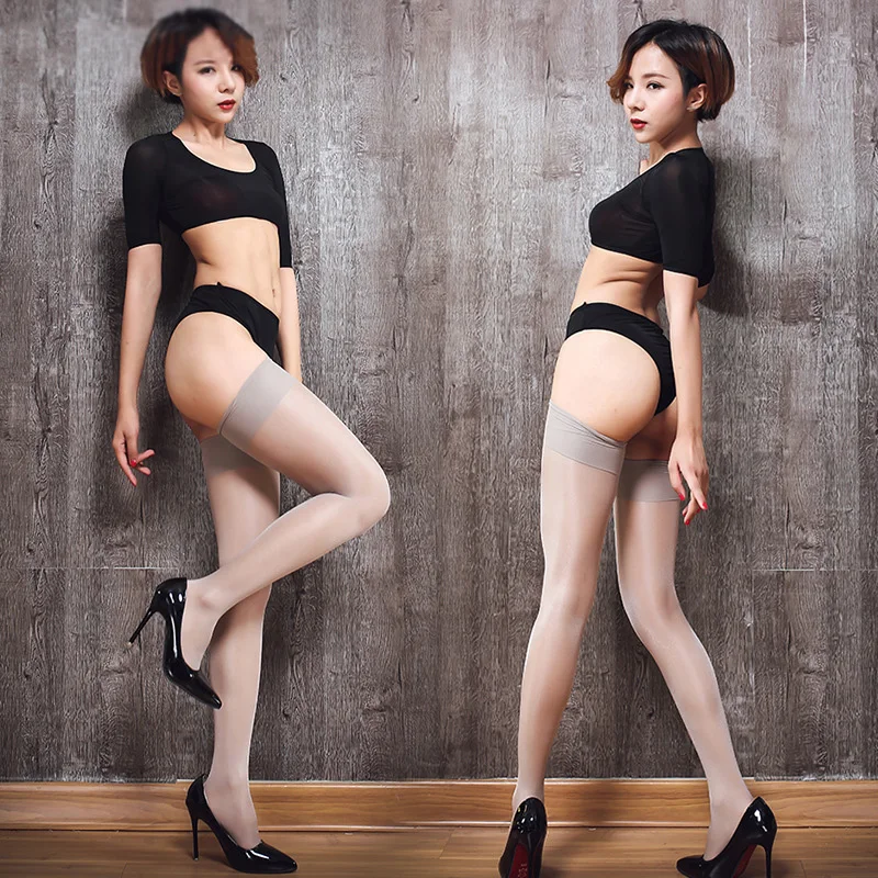 Sexy Lingerie Sheer Wide Rib Top Cuff Sexy Stockings For Women Transparent Silk 15D Ladies Thigh High Oil Shiny Flash Medias
Sexy Lingerie Sheer Wide Rib Top Cuff Sexy Stockings For Women Transparent Silk 15D Ladies Thigh High Oil Shiny Flash Medias