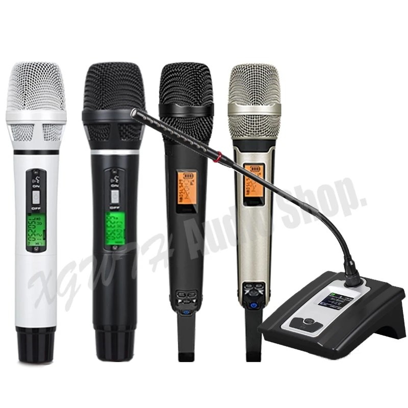 DJ Radio Wireless Microphone System UHF High-End 4 Handheld Dynamic Vocal Mic LED Digital SKM9000 skm 9000 Karaoke Mics System
DJ Radio Wireless Microphone System UHF High-End 4 Handheld Dynamic Vocal Mic LED Digital SKM9000 skm 9000 Karaoke Mics System