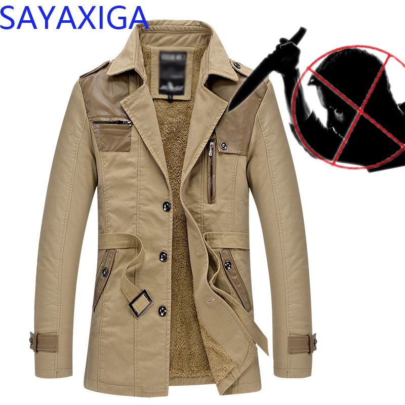 Self Defense Clothing Security Anti cut Anti-Stab Men Trench Police Personal Stealth Outfit Cut Resistant Cutfree Windbreaker | Мужская