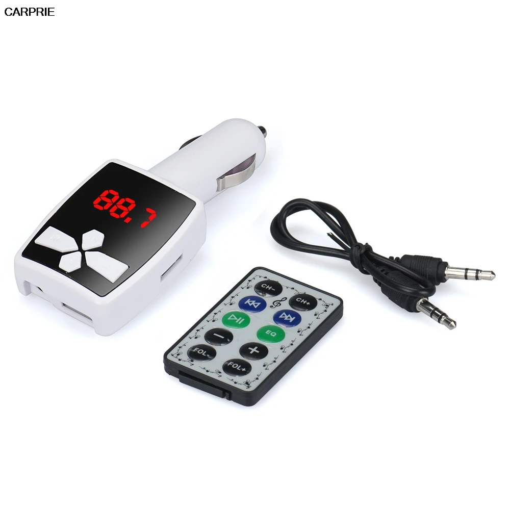 MP3 плеер беспроводной FM передатчик модулятор Автомобильный комплект USB SD MMC ЖК