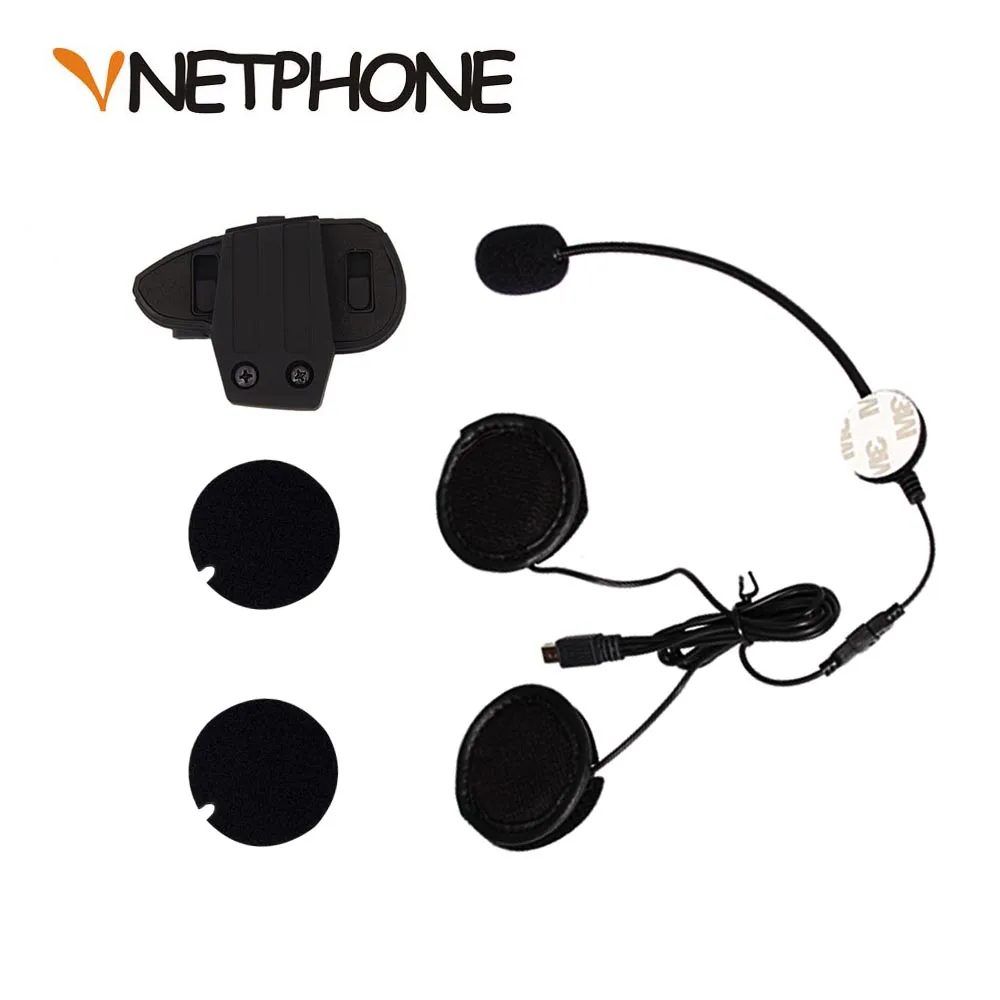 

10Pin мини USB разъем микрофон динамик гарнитура и шлем внутренняя связь зажим для мотоцикла Bluetooth устройство VNETPHONE V8