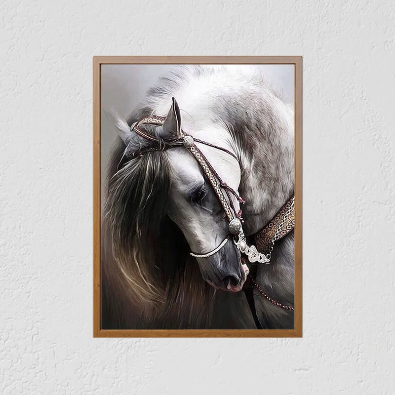 Full Drill DIY 5D Diamond Painting White Horse Head Cross Stitch Diamond Embroidery Patterns Rhinestones Mosaic 30x40cm
Full Drill DIY 5D Diamond Painting White Horse Head Cross Stitch Diamond Embroidery Patterns Rhinestones Mosaic 30x40cm