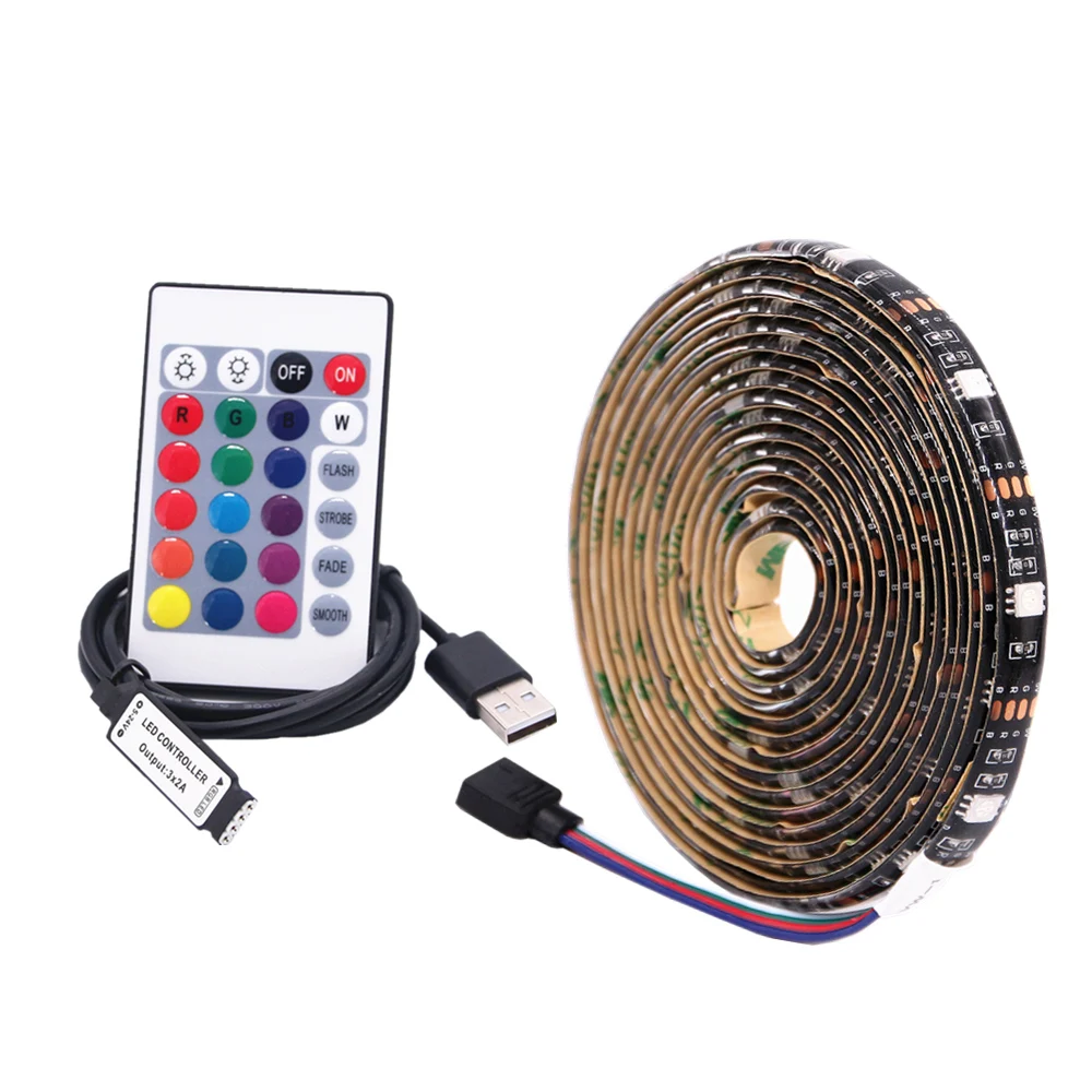 Светодиодный светильник с черной печатной платой 5 в постоянного тока 5050 SMD RGB USB