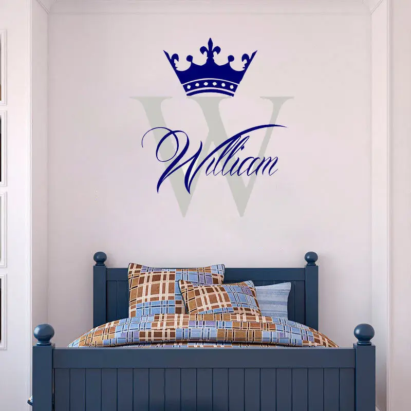 Personalized Children Name Crown Large Frame Lovely Wall Decals Home Kids Bedroom Cute Interior Decor Removable Sticker ZW366
Personalized Children Name Crown Large Frame Lovely Wall Decals Home Kids Bedroom Cute Interior Decor Removable Sticker ZW366