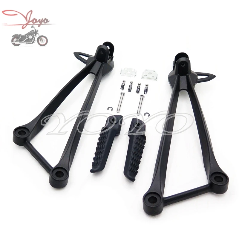 Black Rear Rider Footrests Aluminum Foot pegs Bracket Set For Kawasaki ZX10R 2008 2009 2010
Black Rear Rider Footrests Aluminum Foot pegs Bracket Set For Kawasaki ZX10R 2008 2009 2010