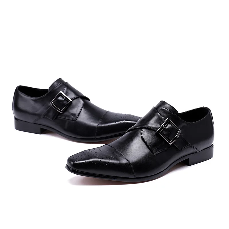 Bullock Carved Solid Color Men's Shoes Business Dress Pointed Leather Shoes Men's British Trend Breathable Single Leather Shoes
Bullock Carved Solid Color Men's Shoes Business Dress Pointed Leather Shoes Men's British Trend Breathable Single Leather Shoes