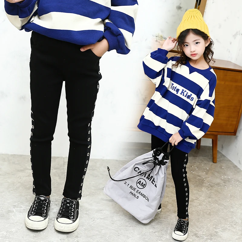 Girls Pencil Pants Spring Autumn Casual Solid Elastic Waist Black Skinny Pants for Baby Kids Clothes Fashion Trousers
Girls Pencil Pants Spring Autumn Casual Solid Elastic Waist Black Skinny Pants for Baby Kids Clothes Fashion Trousers