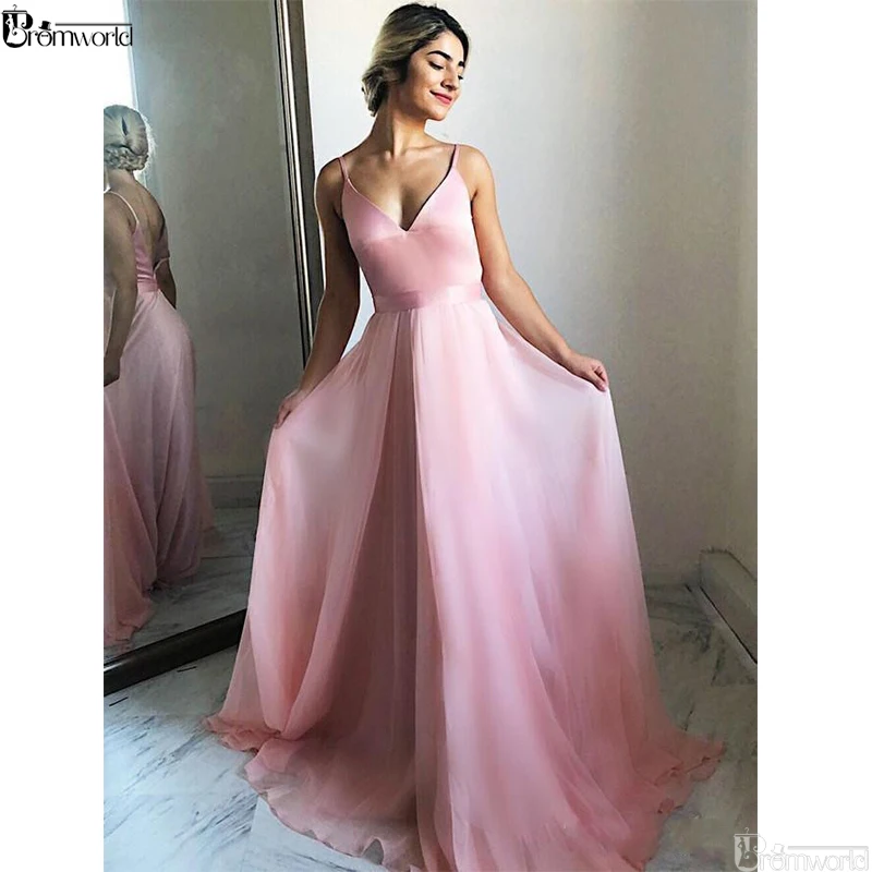 V-Neck Spaghetti Straps Pink Cheap Prom Dresses 2021 Floor-Length Backless Sexy Evening Dress Party Maxys Simple Long Prom Gown
V-Neck Spaghetti Straps Pink Cheap Prom Dresses 2021 Floor-Length Backless Sexy Evening Dress Party Maxys Simple Long Prom Gown