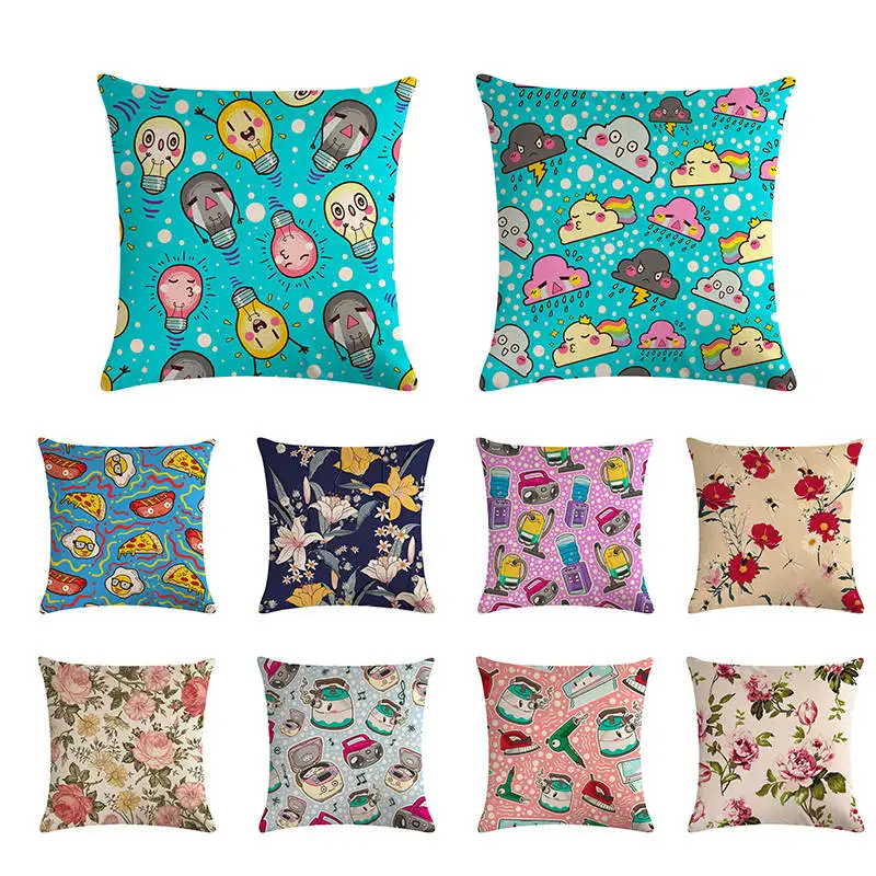 Pillow Case Flower Style Linen Floral Almofadas 45Cmx45Cm Cushion Cover Square Promotion Home Decor Almofadas Fundas ZY690
Pillow Case Flower Style Linen Floral Almofadas 45Cmx45Cm Cushion Cover Square Promotion Home Decor Almofadas Fundas ZY690