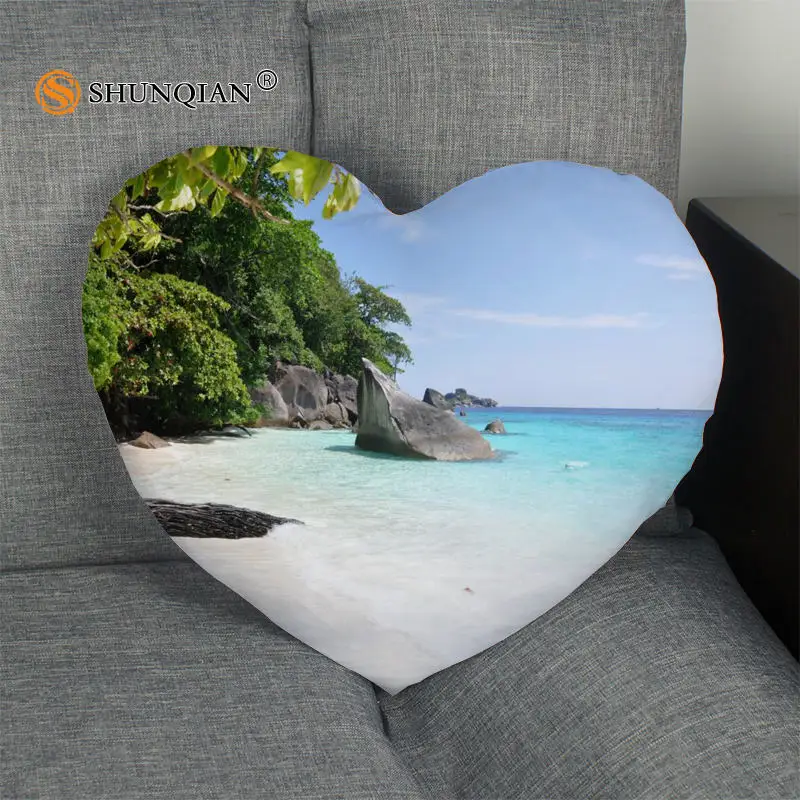 Pugie Phuket Heart Shape Pillow Cover Custom zipper Pillowcase Just Cover No Core Size 41x36cm,47x42cm
Pugie Phuket Heart Shape Pillow Cover Custom zipper Pillowcase Just Cover No Core Size 41x36cm,47x42cm